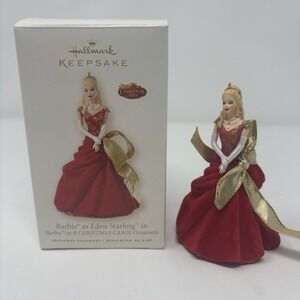 Hallmark Keepsake Barbie Eden Starling A Christmas Carol Movie Ornament 2008 Box
